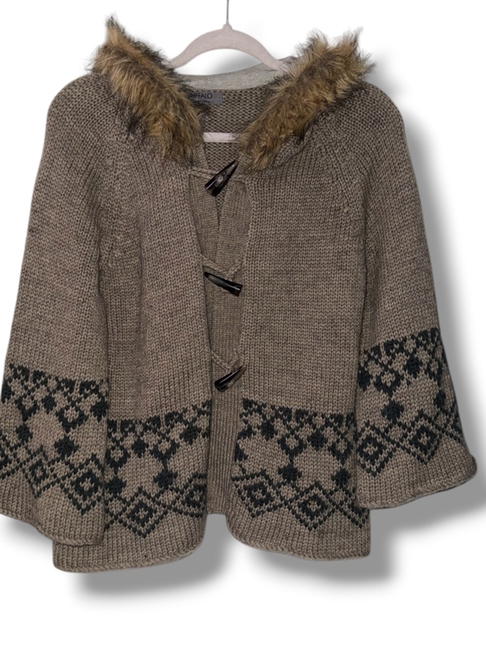 Buffalo David Bitton wool blend hooded sweater